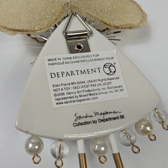 Dept 56 Sandra Magsamen Peace Angel Christmas Tree Ornament - Picture 3 of 5
